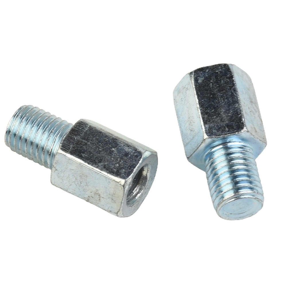 High Quality Screws Chrome Clockwise Threaded Mirror Adapters Pratical - Picture 3 of 12