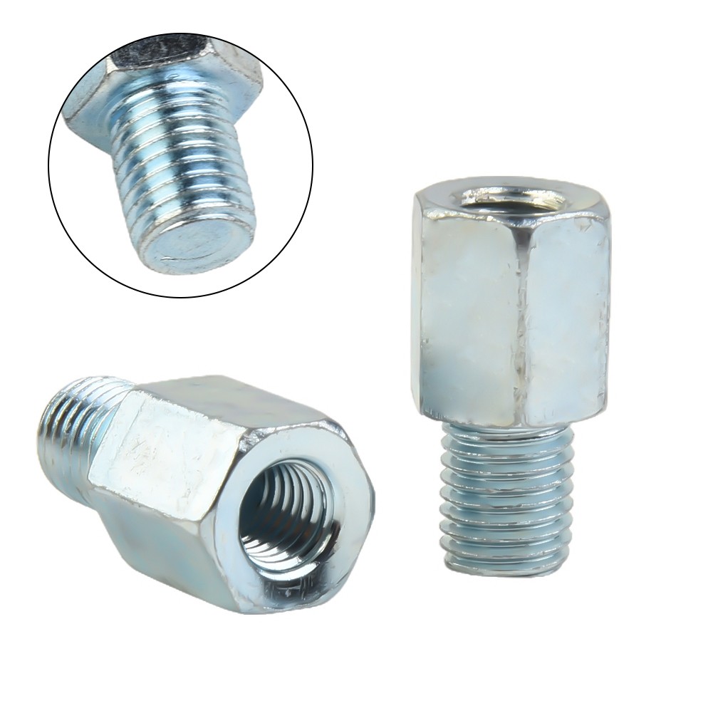 High Quality Screws Chrome Clockwise Threaded Mirror Adapters Pratical - Picture 10 of 12