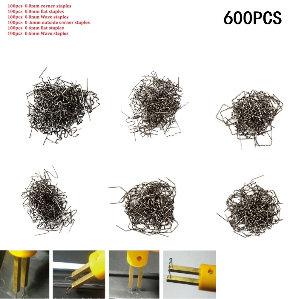 thumbnail image 2 of 0.8mm Stainless Steel Staples 600 Pcs Plastic Welding Kit - Hot Staple Repair Machine With 0.6mm & 0.8mm Rods For Auto Bumpers Plastic Welder 2 of 11