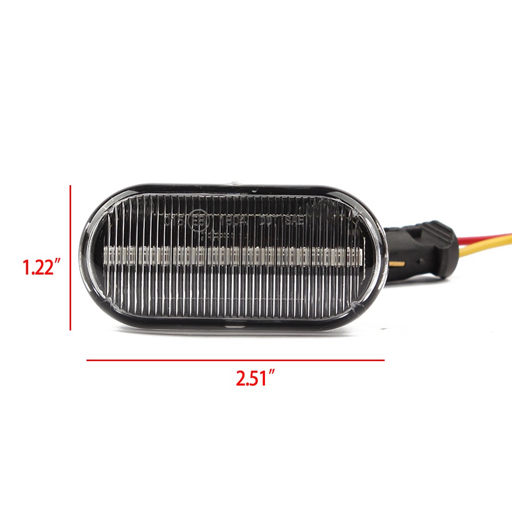 Brand New Side Light Turn Signal 12V DC Indicator Yellow Light 2PCS 50000h - Picture 9 of 12