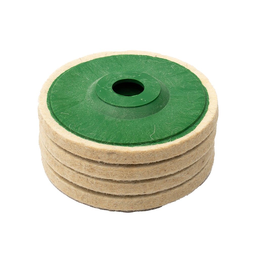 Sourcing Map Roue De Polissage Non-Tissé 150mm X 25mm Grain 240 – Brunissage & Finition Miroir Pour Inox, Acier, Cuivre, Aluminium, Vert