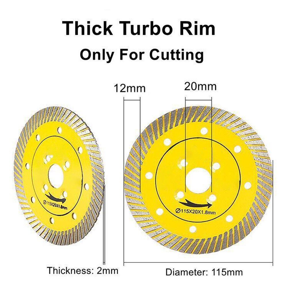 Cutting Disc Blade Chip-free Cut Diamond Porcelain Wet/dry Cutting 1 Pc - Picture 30 of 51