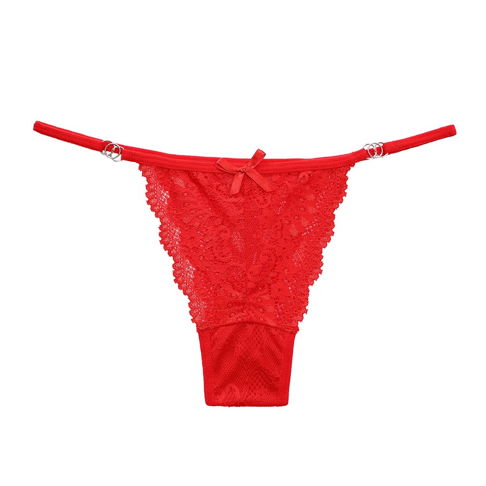 Women Thong Sexy Breathable G-string Lace Low-Rise Panties See-through - Picture 17 of 19