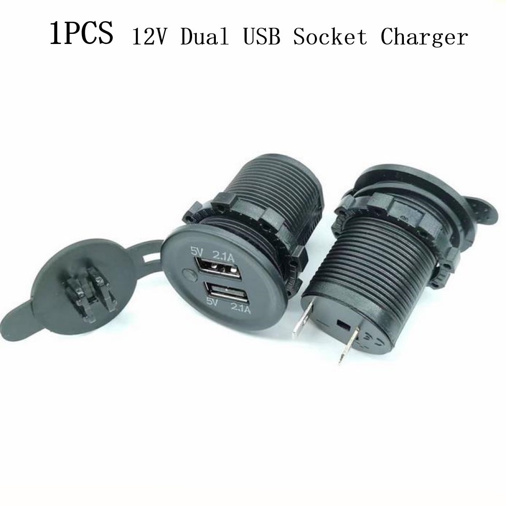 USB Socket Dual Motorcycles Module Charger Connectors Dual USB Chargers - Picture 8 of 12