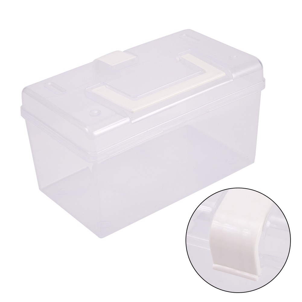 Mask Storage Box with Handle Household Dustproof Sealed Large Capacity Box - Picture 14 of 24