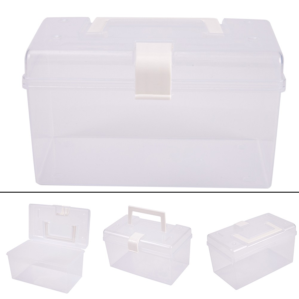 Mask Storage Box with Handle Household Dustproof Sealed Large Capacity Box - Picture 13 of 24