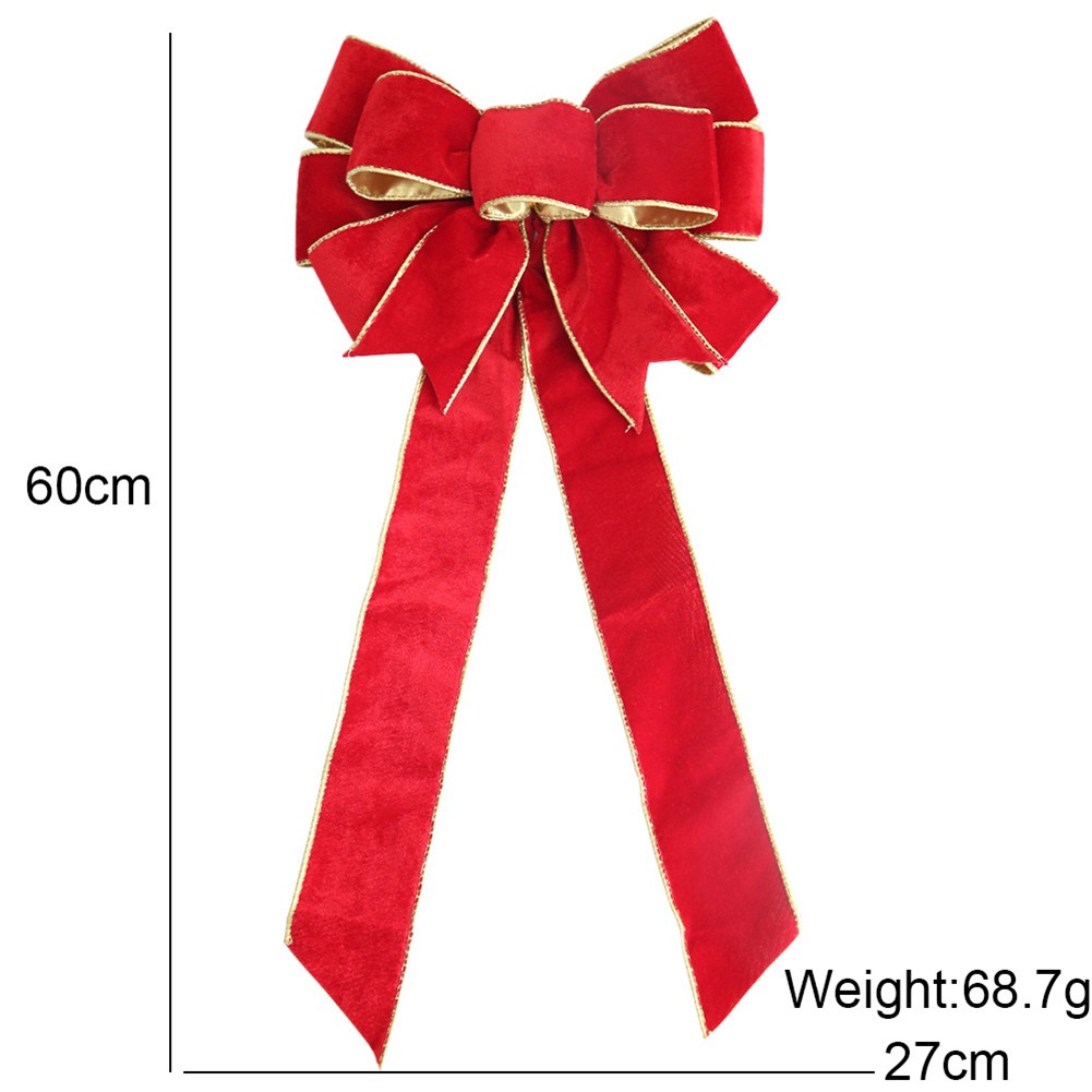 Hochwertige Weihnachtsschleifen Weihnachtsbaum Anhänger Band Schleife Flanell - Bild 41 von 46