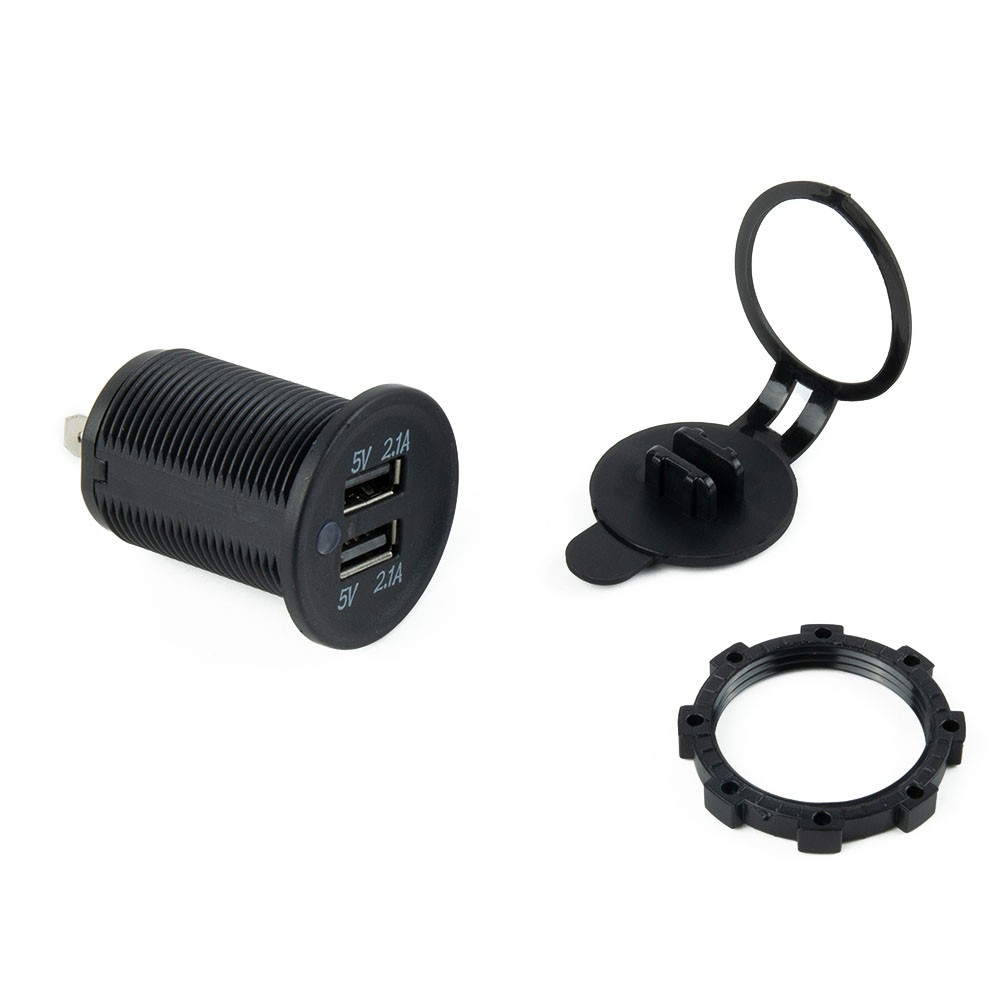 USB Socket Dual Motorcycles Module Charger Connectors Dual USB Chargers - Picture 9 of 12