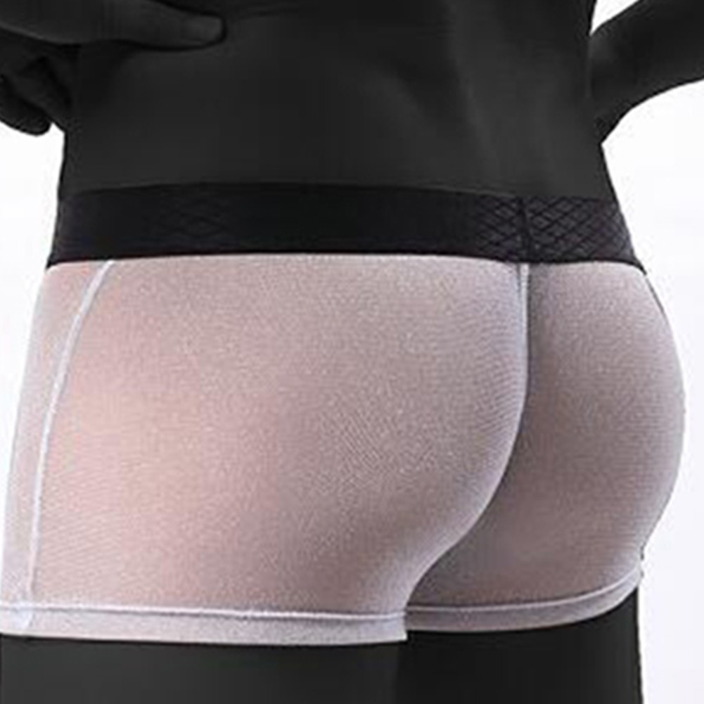 Mens Briefs Mesh M~2XL See Through Shiny Shorts Slimming Soft Spanex  Breathable