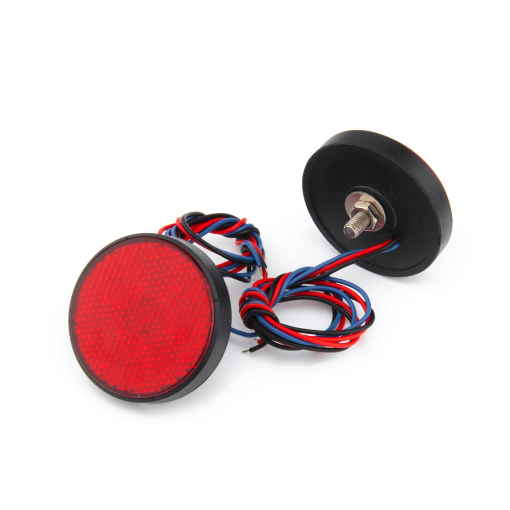 High Visibility 12V Round LED Tail Light Set for Vehicles and Scooters - Picture 21 of 24