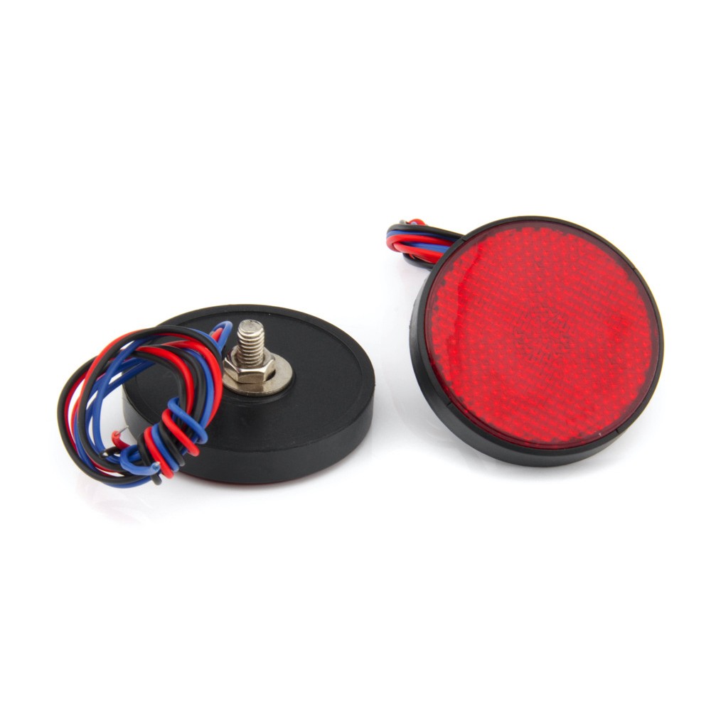 High Visibility 12V Round LED Tail Light Set for Vehicles and Scooters - Picture 22 of 24