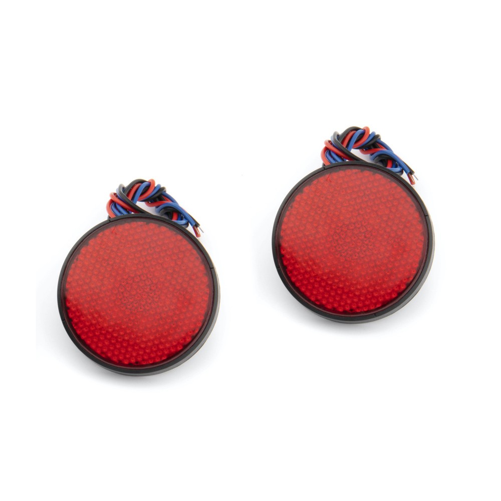 High Visibility 12V Round LED Tail Light Set for Vehicles and Scooters - Picture 23 of 24