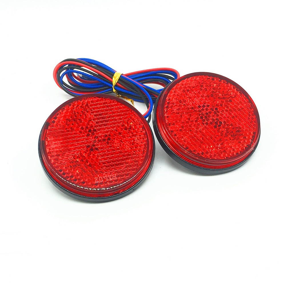 High Visibility 12V Round LED Tail Light Set for Vehicles and Scooters - Picture 24 of 24