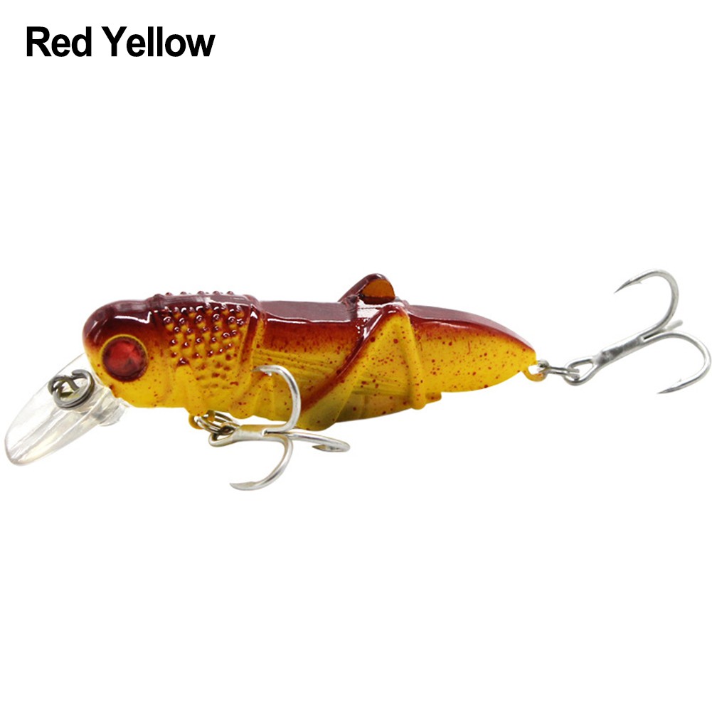 Reliable 5cm 4g Grasshopper Insect Fishing Lures for Sea Fishing Excursions
