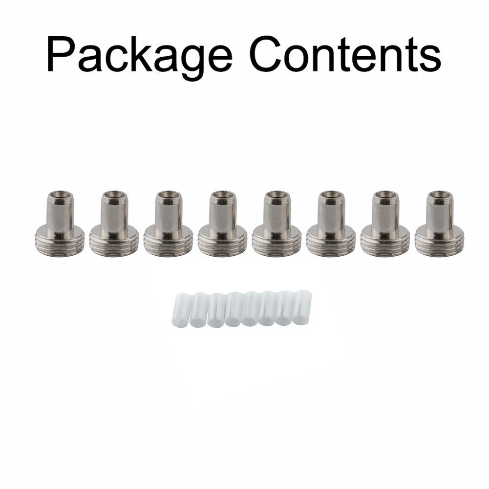 7mm Steckverbinder 10 Sets 7mm Steckverbinder Metall Glasfaser Teile Silber - Bild 28 von 28