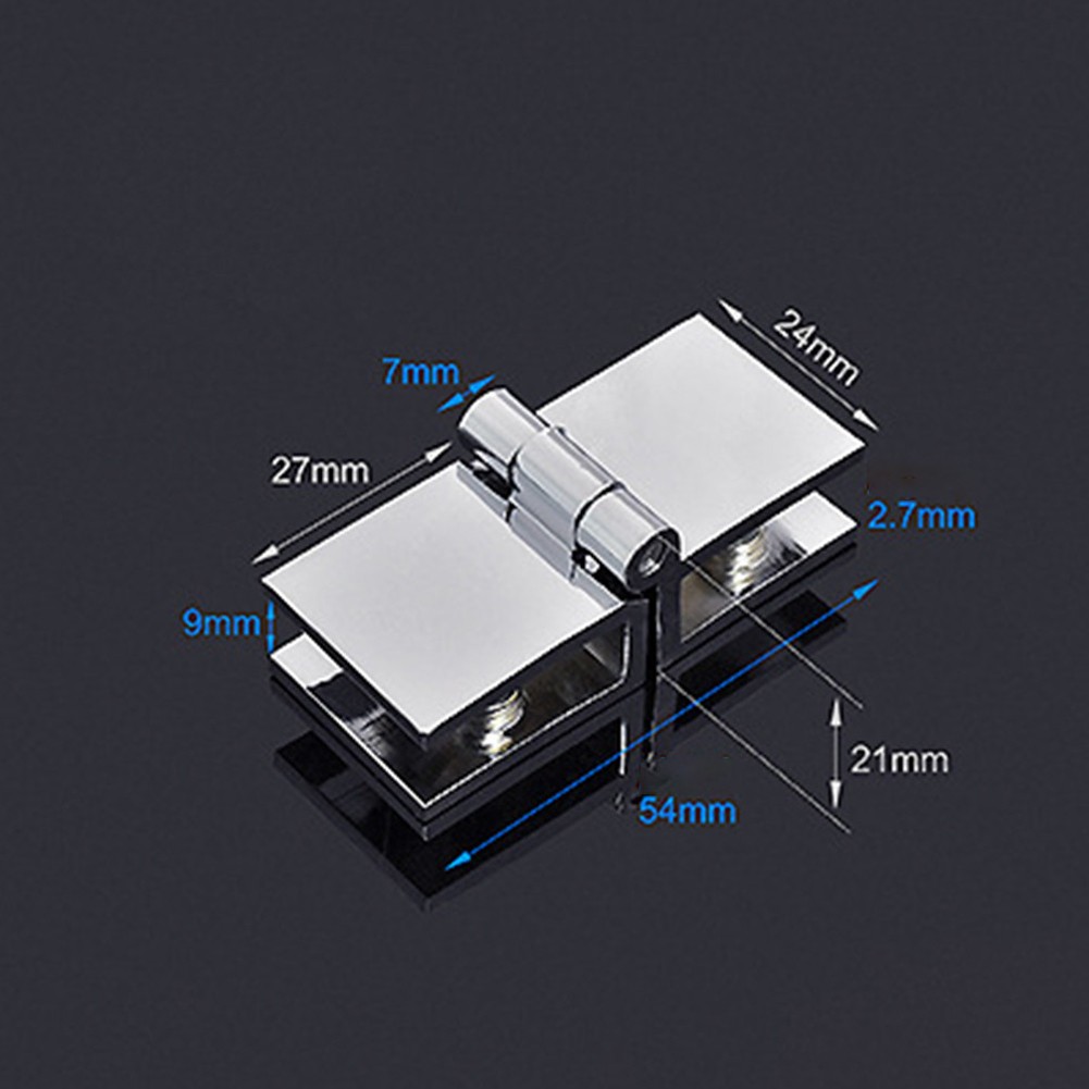 Bathroom Shower Glass Door Hinges Cabinet Cupboard Hardware Clamp Hinge - Picture 40 of 40