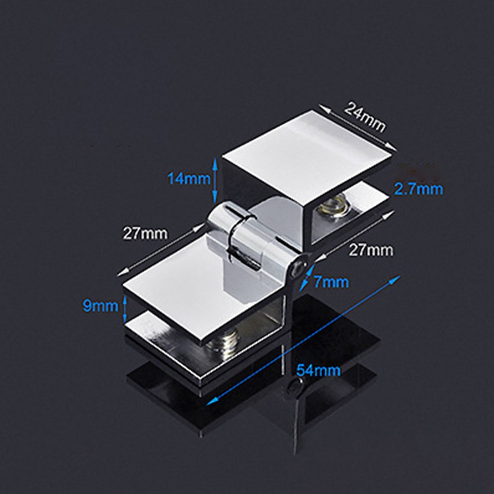 Bathroom Shower Glass Door Hinges Cabinet Cupboard Hardware Clamp Hinge - Picture 38 of 40