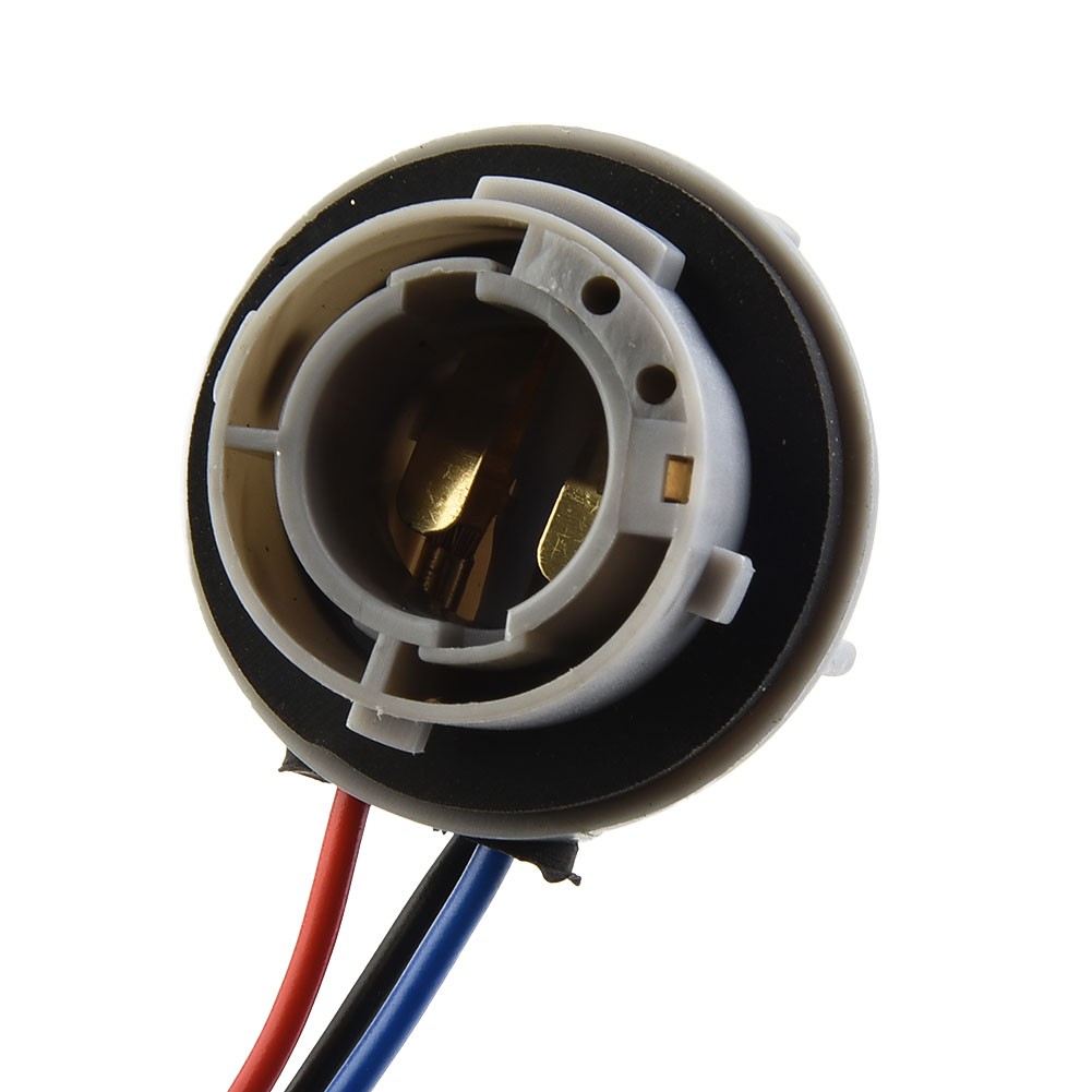 2 Supports D'ampoule 1157 Bay15D - Connecteur Pour Feux Stop, Clignotants - En Plastique, Remplacement Facile