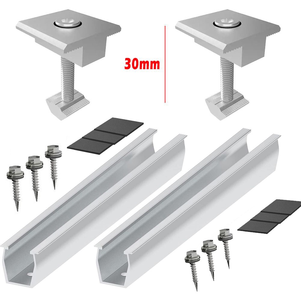 Solar Panel Module Aluminum Bracket Rail Fastening rail Trapezoidal Roof Mount