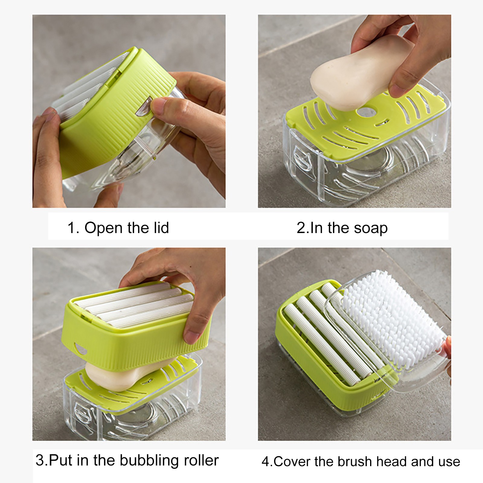 Breathable Double-Layer Bathroom Double-Layer Soap Box Foaming Soap Box