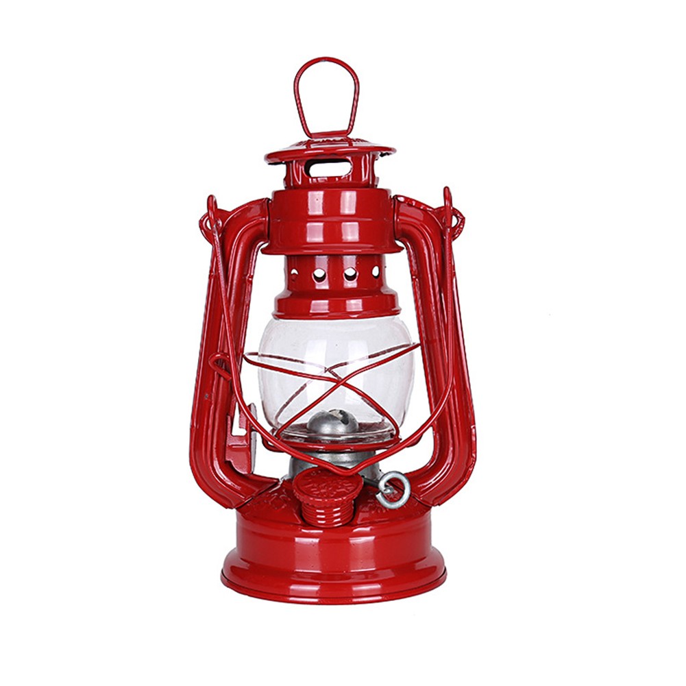 Kerosene Lamp Outdoor Camping Retro Decorations Tinplate Painting About 90ml - Picture 28 of 59