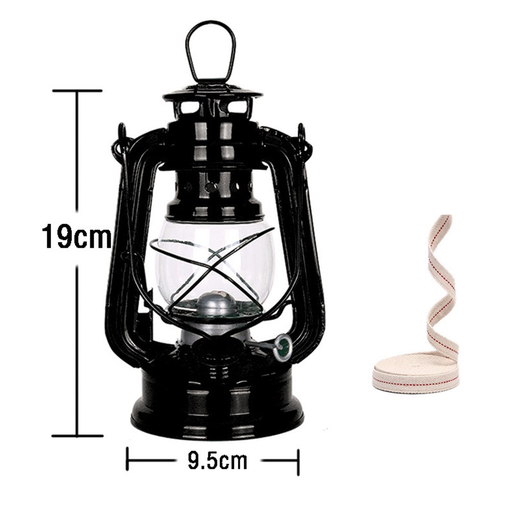 Kerosene Lamp Outdoor Camping Retro Decorations Tinplate Painting About 90ml - Picture 33 of 59