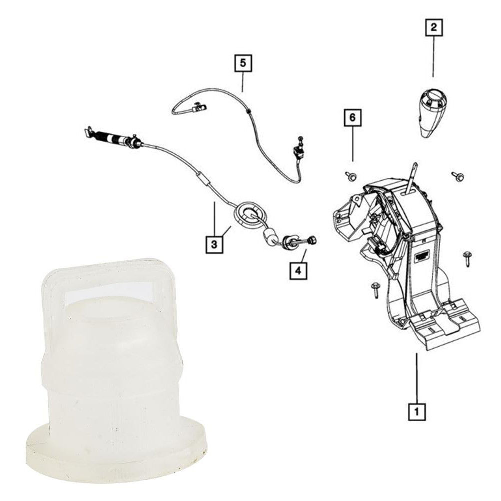 1 PCS Car Shifter Bushing Fit For Compass For PM W/ CVT Material: Plastic - Picture 2 of 12