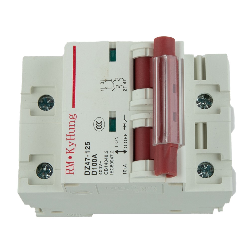 Circuit Breaker Air Switch Rail Installation 2P DC Battery Main Switch