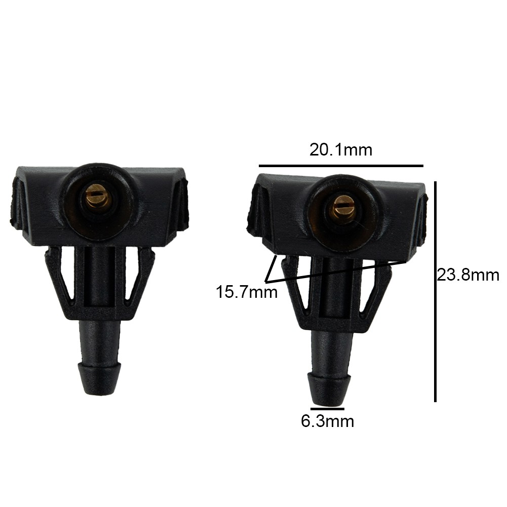 For Nissan Compatible Wiper Water Spray Nozzles Effective Replacement Set of 2 - Picture 2 of 12