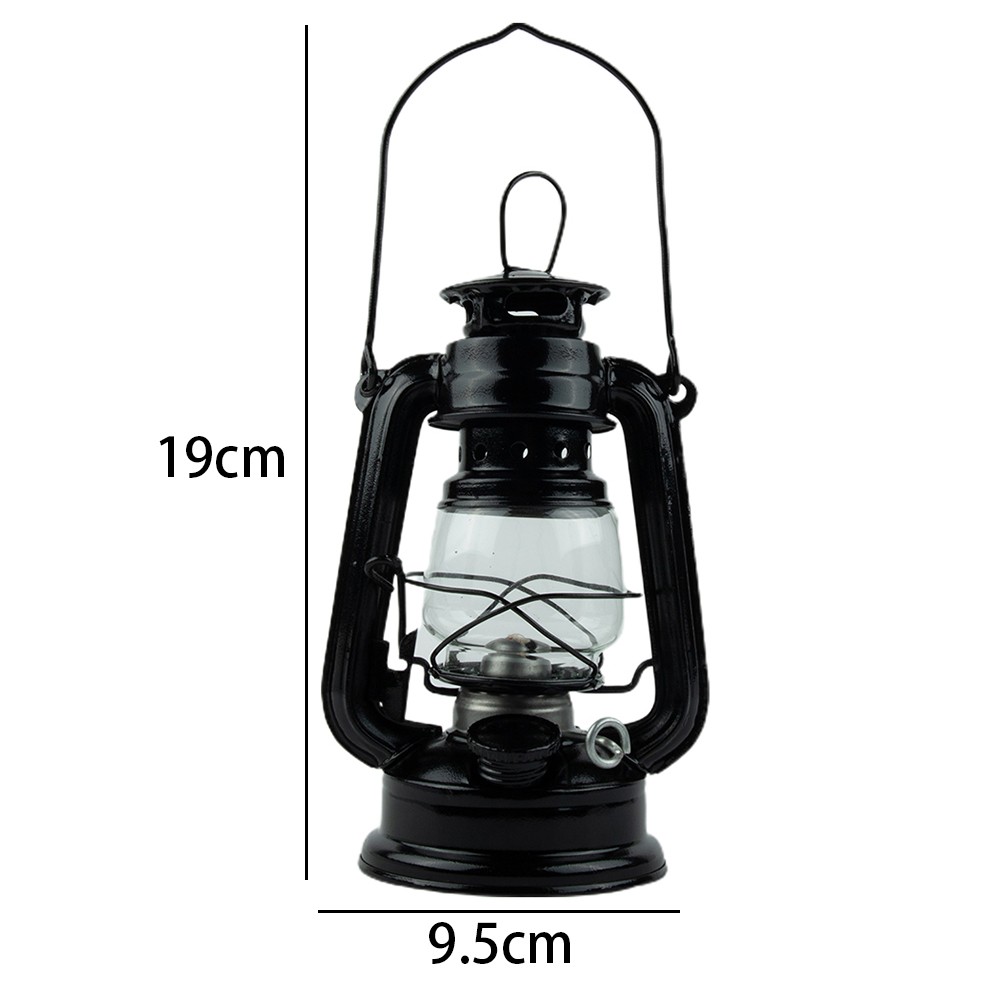 Kerosene Lamp Outdoor Camping Retro Decorations Tinplate Painting About 90ml - Picture 31 of 59