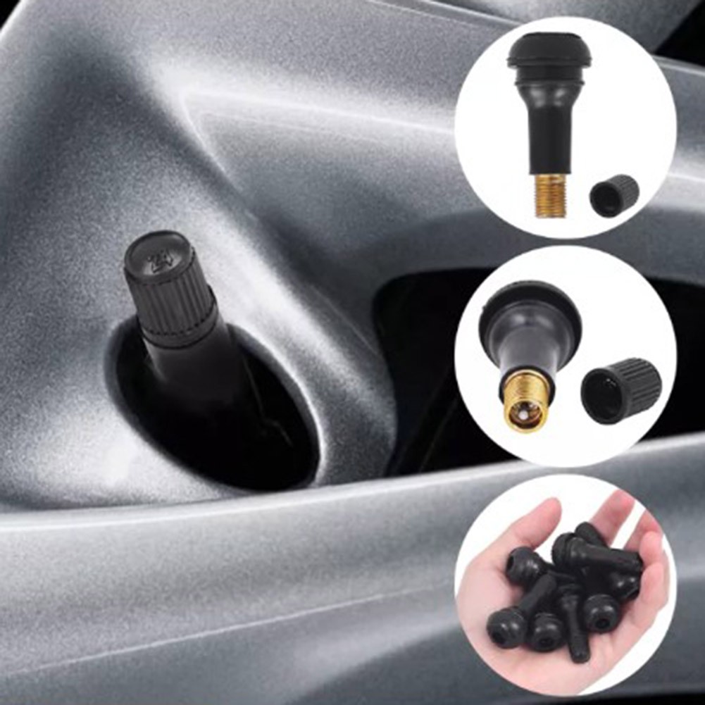 TR412 Tubeless Tire Valve Nozzle EPDM Rubber and Aluminum Alloy Construction - Picture 7 of 12