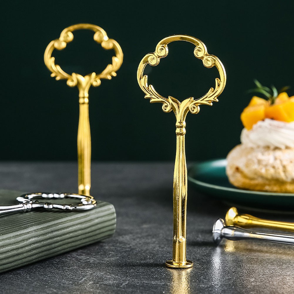 Practical and Functional Cake Plate Stand Cupcake Fittings Silver Golden - Picture 36 of 61