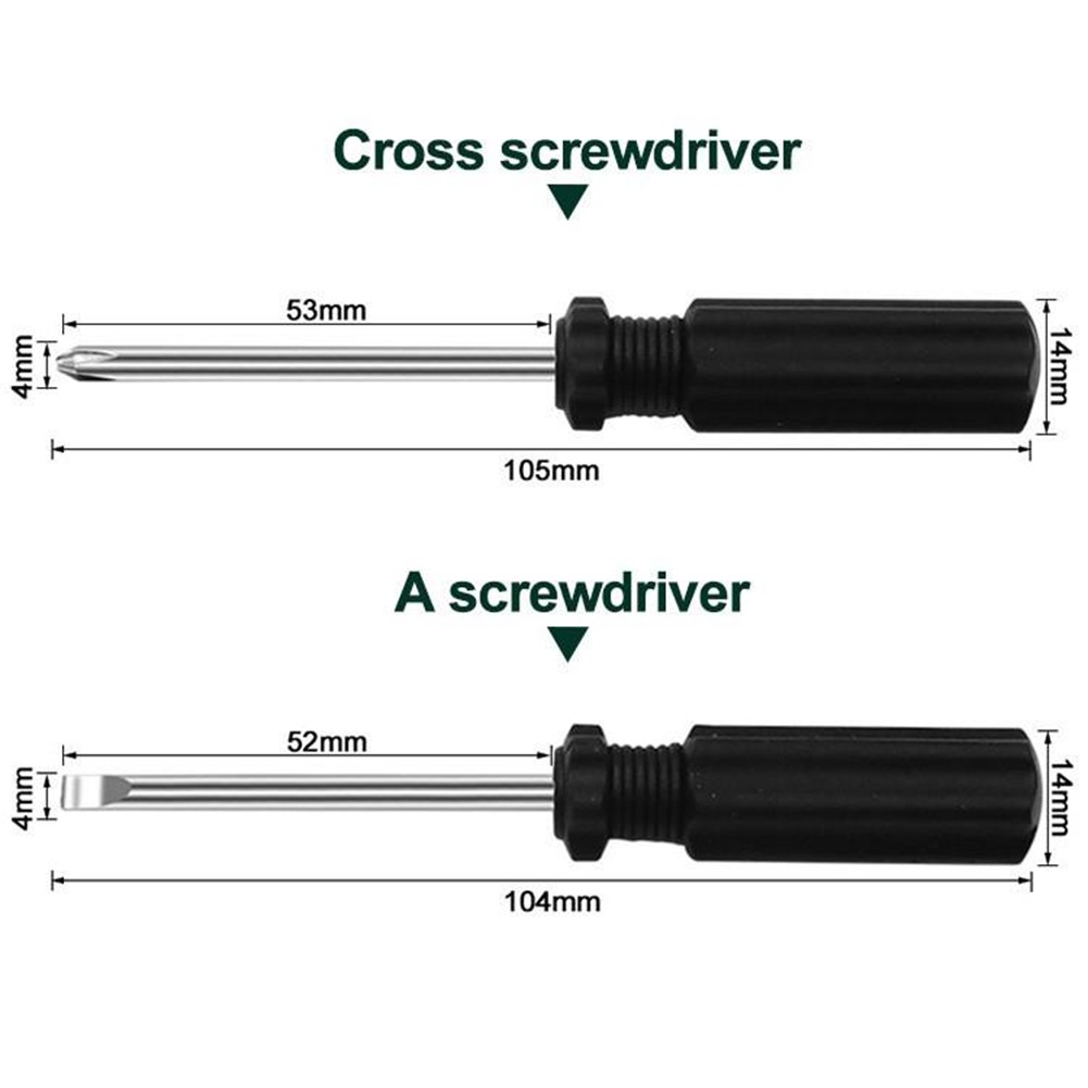 Schraubendreher Schraubendreher Schlitz/Kreuz Schwarz 45#Stahl 4mm+ 4mm- - Bild 34 von 48