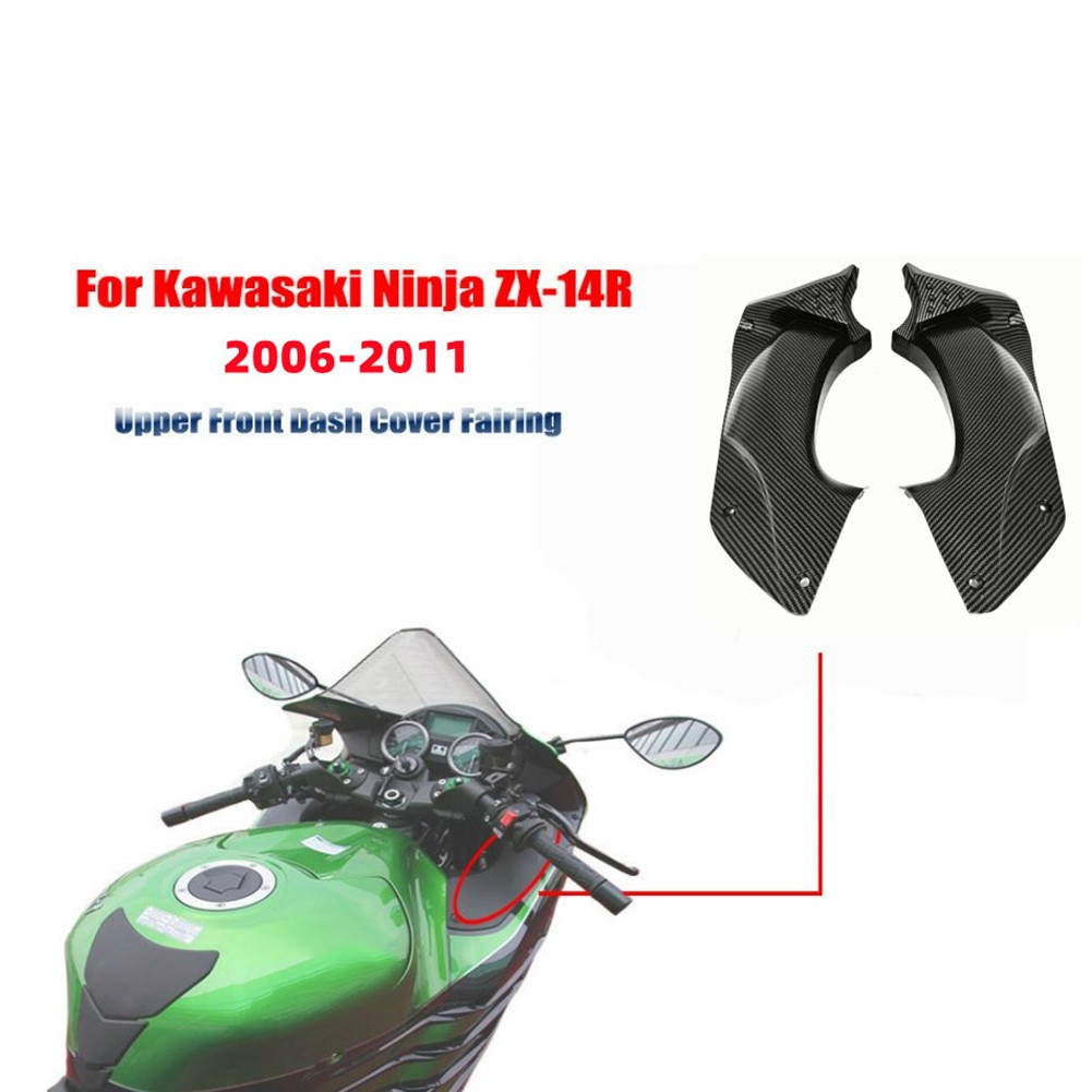 mrn Front Air Duct Tube Cover Fairing Black Fit For KAWASAKI Ninja