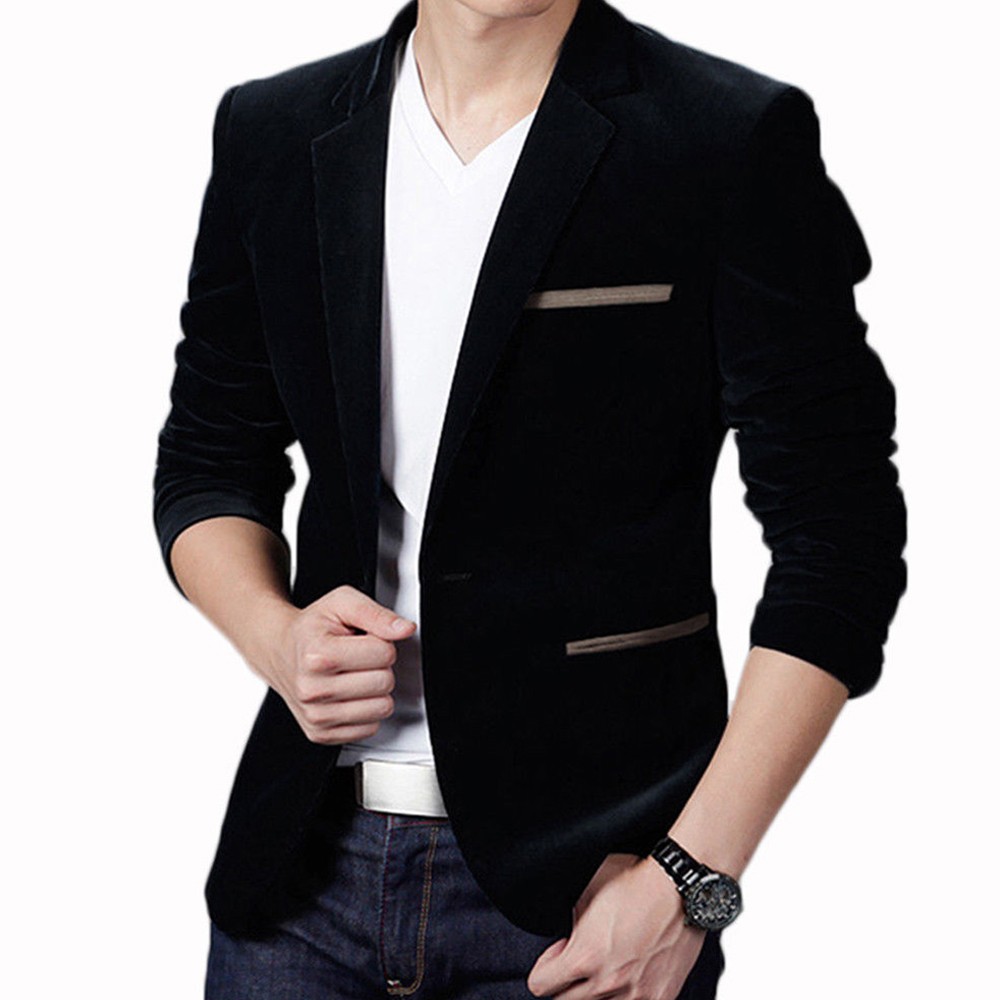 Sophisticated Men's Wedding Business Formal Blazer Slim Fit Suit Tuxedo - Bild 14 von 14