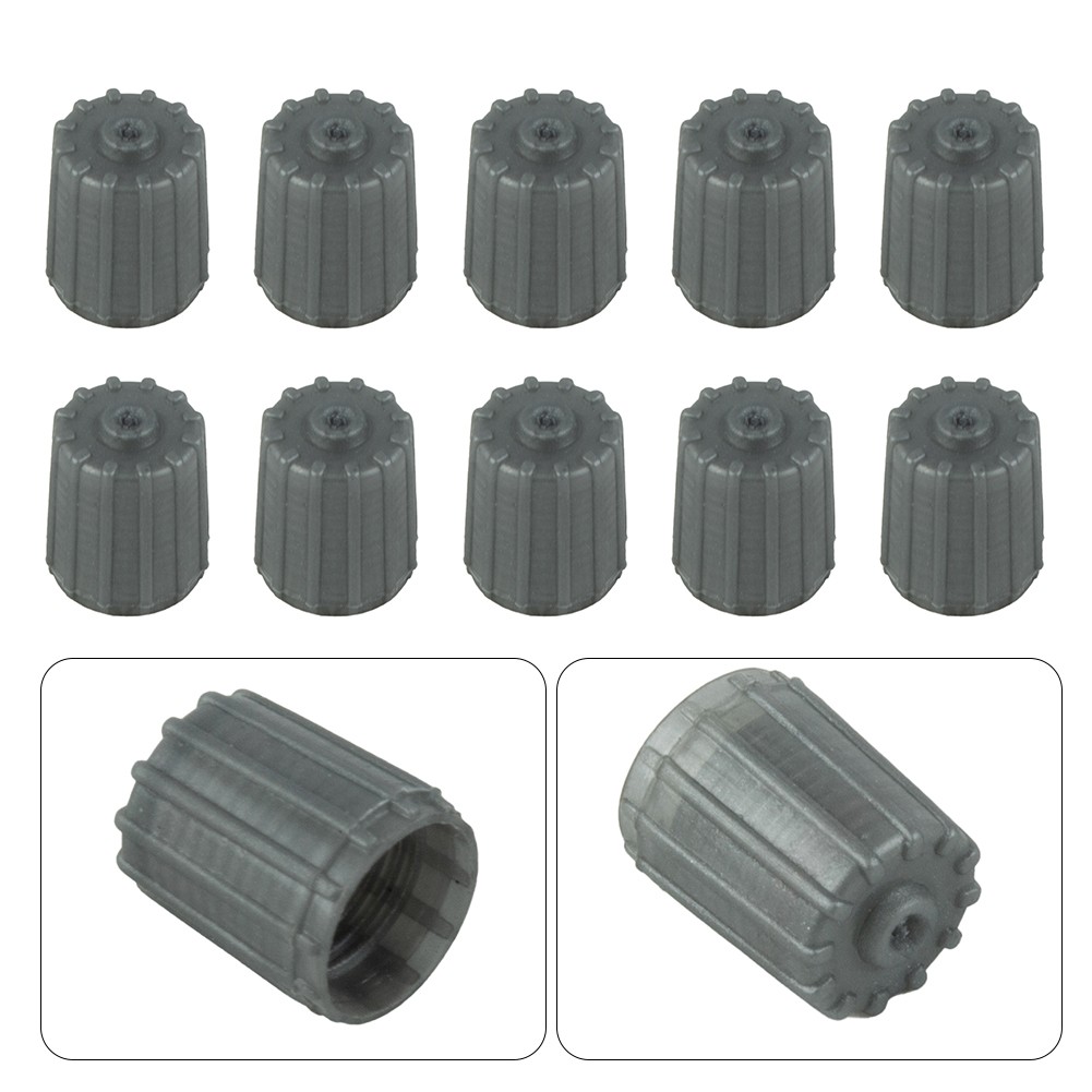 10pcs Plastic TPMS Tire With Gaskets Gray Tires Valve Stem Replacements - Picture 15 of 15
