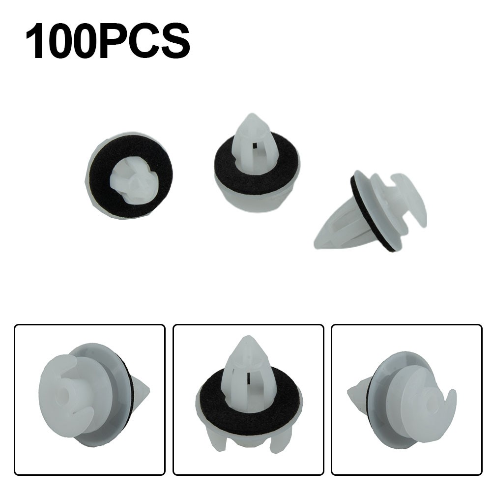 10x Door Panel Trim Clips For BMW E34 E36 E38 E39 E46 M3 M5 Z3 X5 - White