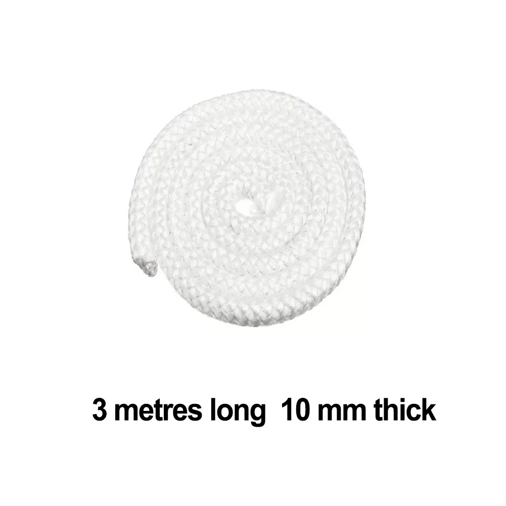 Corde en fibre de verre 10 mm rigide 2 mètres pour poêle à granulés
