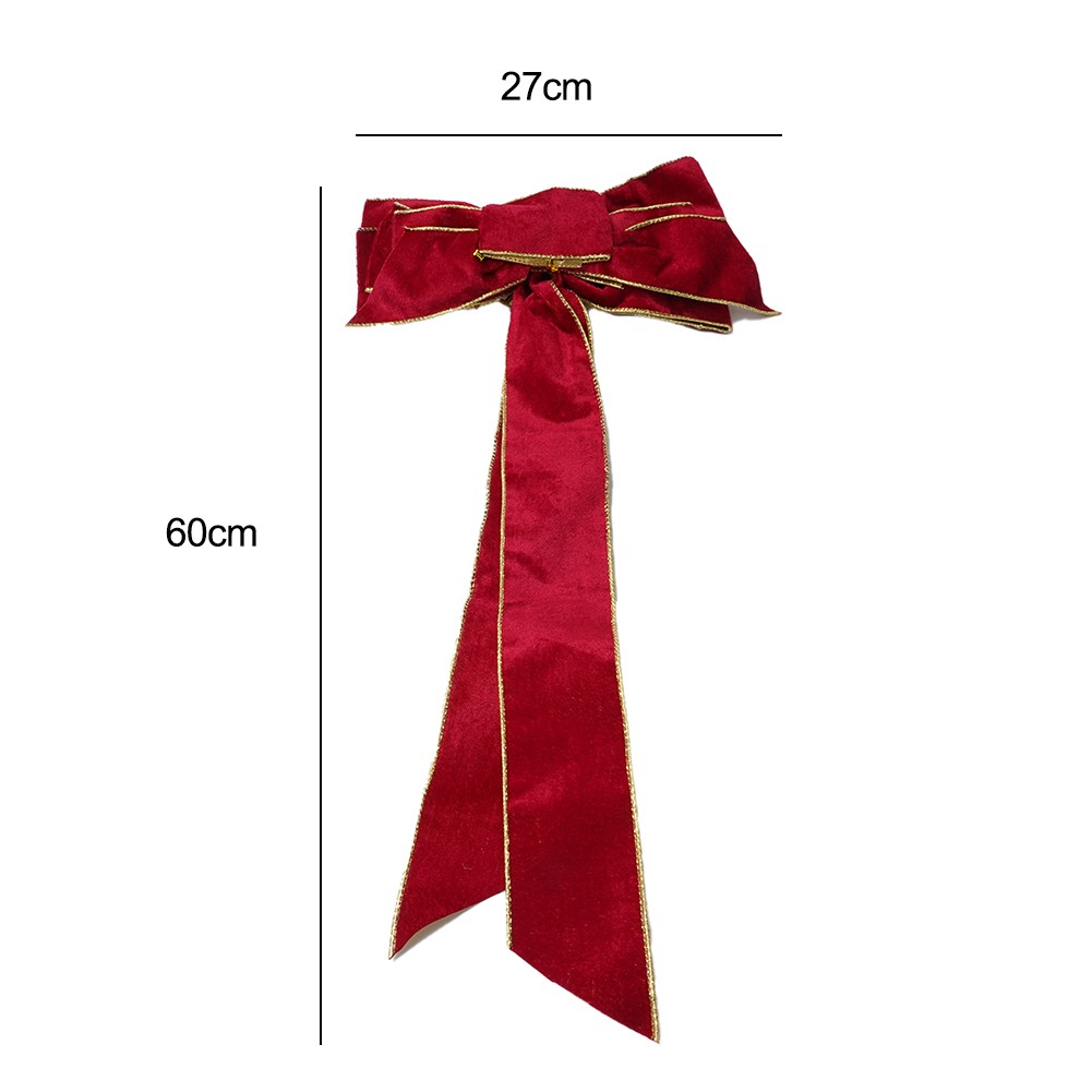 Hochwertige Weihnachtsschleifen Weihnachtsbaum Anhänger Band Schleife Flanell - Bild 39 von 46