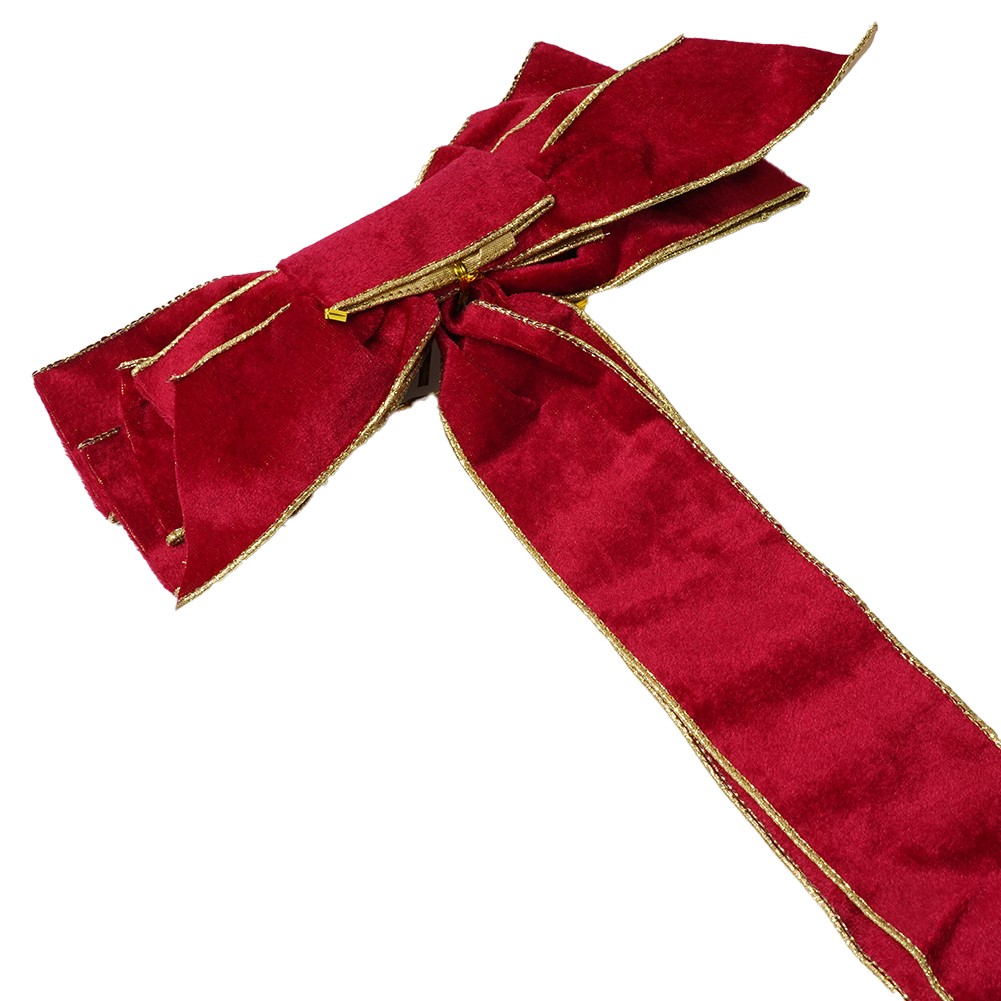 Hochwertige Weihnachtsschleifen Weihnachtsbaum Anhänger Band Schleife Flanell - Bild 37 von 46