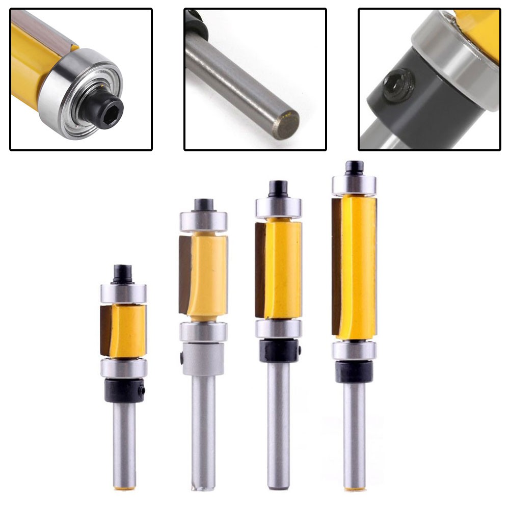 Fräser 1/4"\ 6,35 mm Schaft 12,7/20/25,5/38 mm Stahl Holzschnitzwerkzeug