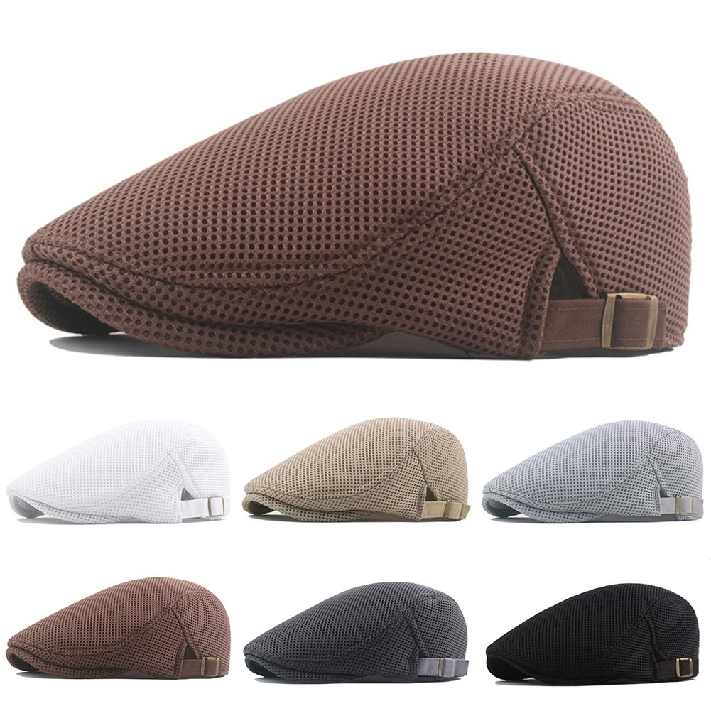 Casquette chapeau homme Daily Travel cabbie décontractée confortable maille lierre newsboy officiel