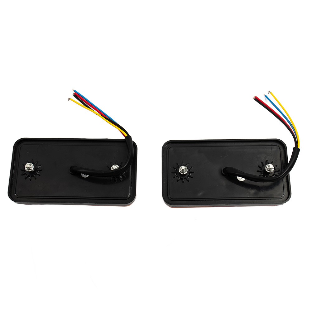 Hot Sale Tail Lights Rear 12V 146 X 79 X 27mm 146 x 79 x 27mm 2pcs Black - Picture 12 of 12