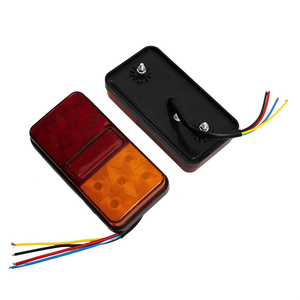 Hot Sale Tail Lights Rear 12V 146 X 79 X 27mm 146 x 79 x 27mm 2pcs Black - Picture 8 of 12