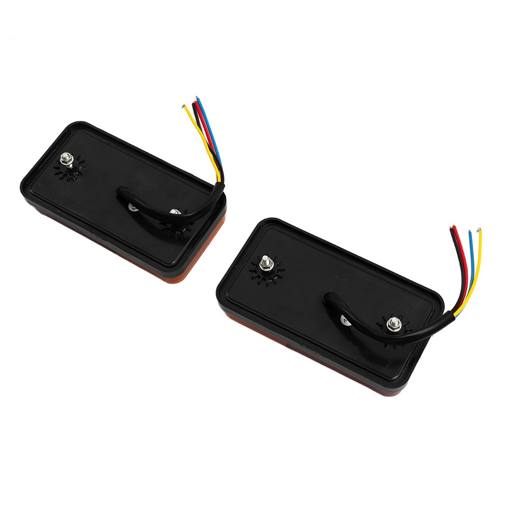 Hot Sale Tail Lights Rear 12V 146 X 79 X 27mm 146 x 79 x 27mm 2pcs Black - Picture 9 of 12