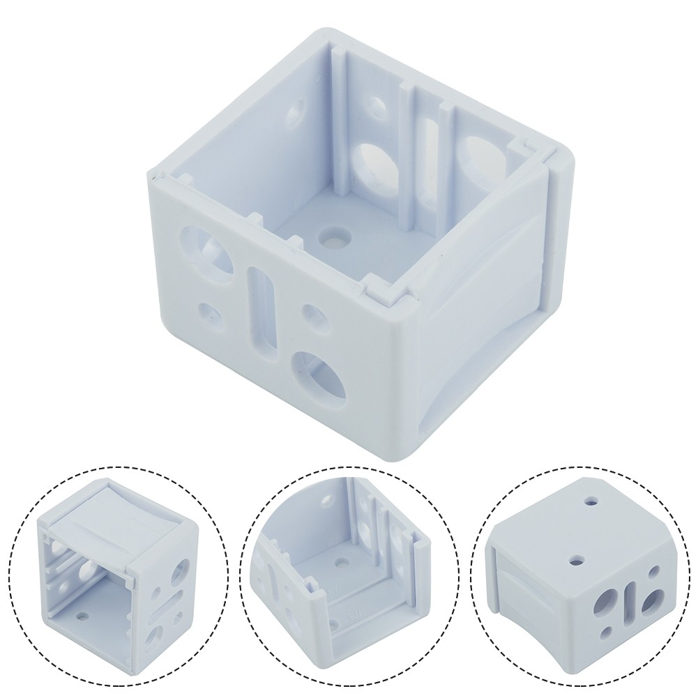 Low Profile Box Mounting Bracket Set For 2" Slat Blinds - White, Sold In Pairs - View #2