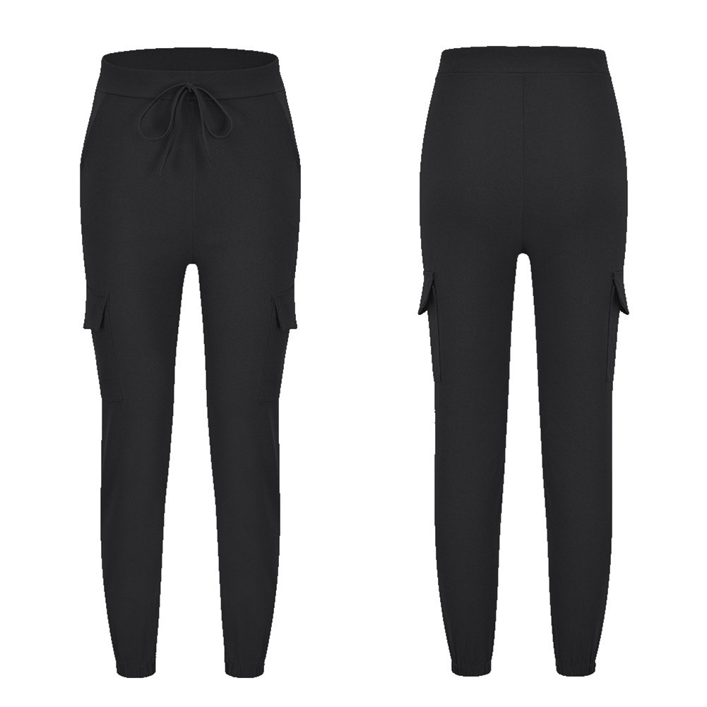 Trendy Jogger Style Sweatpants for Women with Cargo Pockets and Loose Fit - Picture 14 of 15
