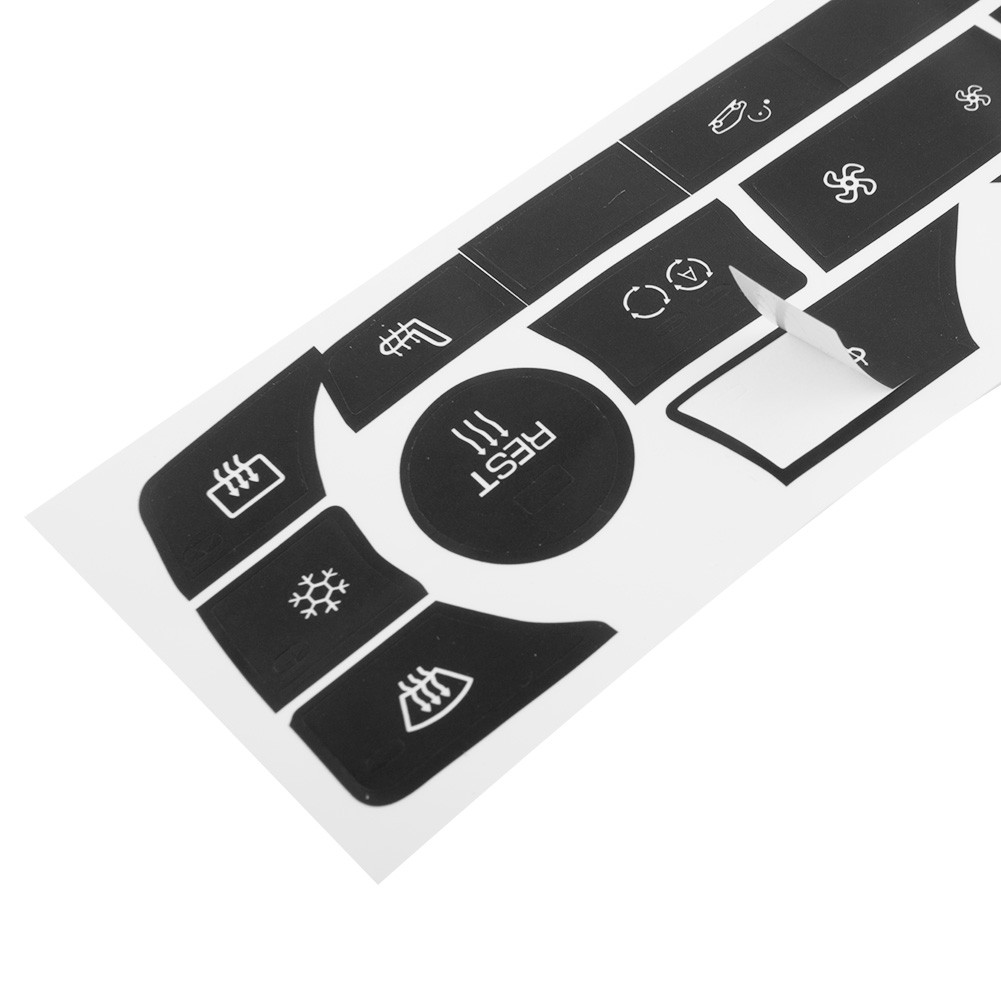 AC Climate Control Button Knob Sticker Repair Kit Fit For E90 E91 E92 06-11 - Picture 11 of 19