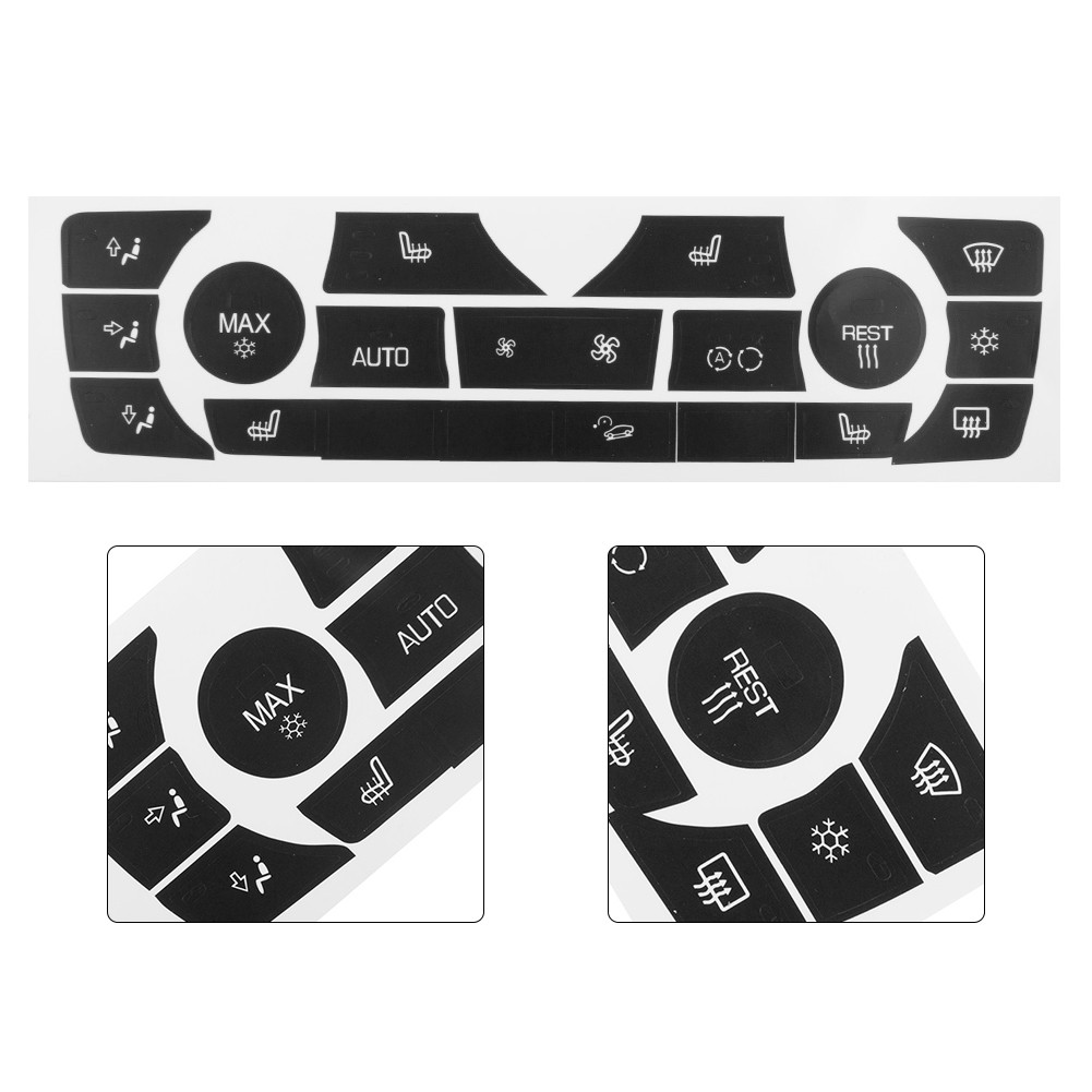 AC Climate Control Button Knob Sticker Repair Kit Fit For E90 E91 E92 06-11 - Picture 12 of 19