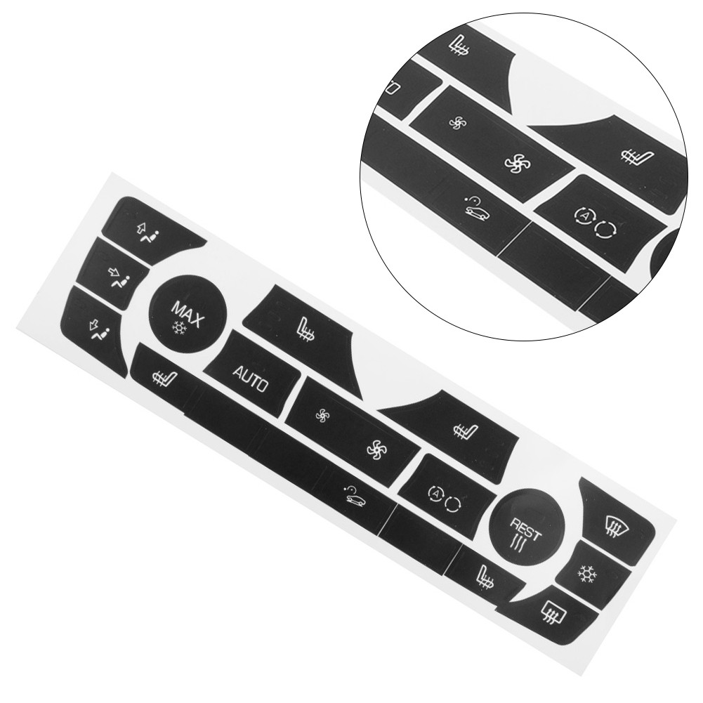 AC Climate Control Button Knob Sticker Repair Kit Fit For E90 E91 E92 06-11 - Picture 13 of 19